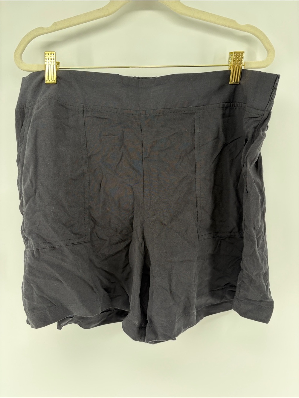 NWT Wildfox Women's Casual High-Waist Black Rayon Shorts Sz XL